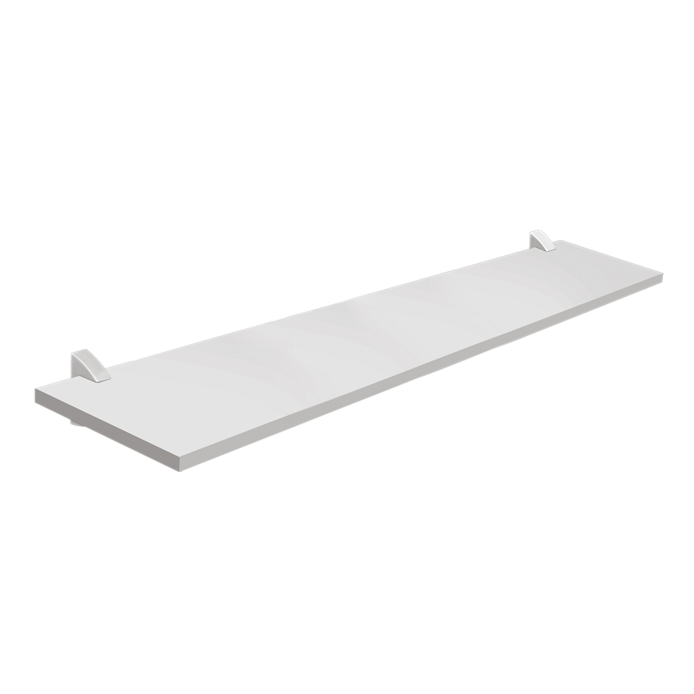 [F02007] Repisa Recta 1. 5x25x100cm Blanco Con S