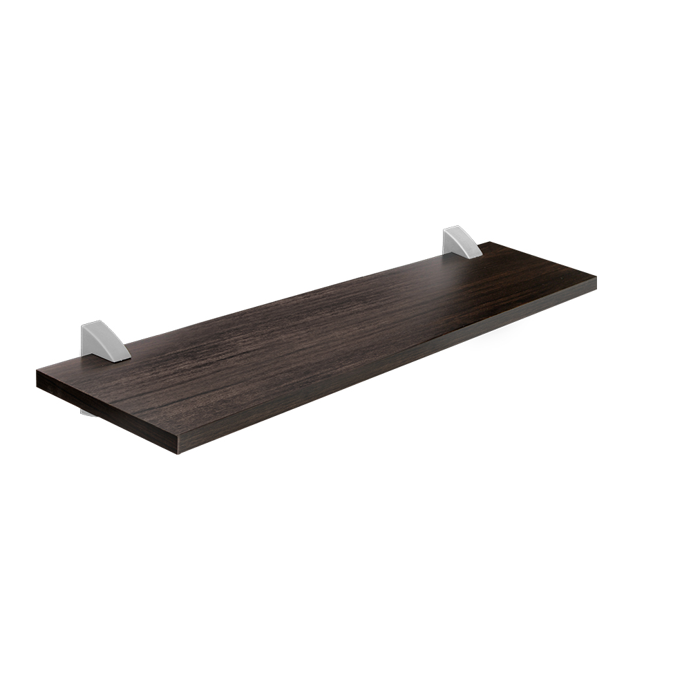 [F02011] Repisa Recta 1. 5x20x60cm Choco Con S Gris
