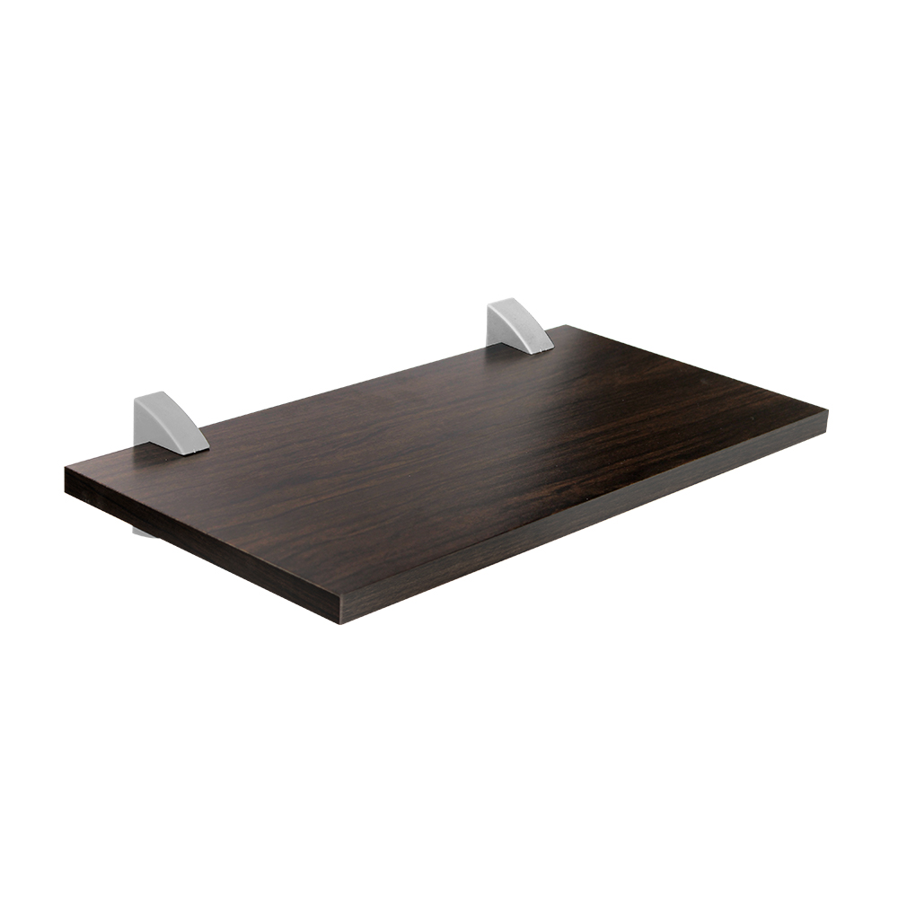 [F02013] Repisa Recta 1. 5x25x40cm Choco Con S Gris