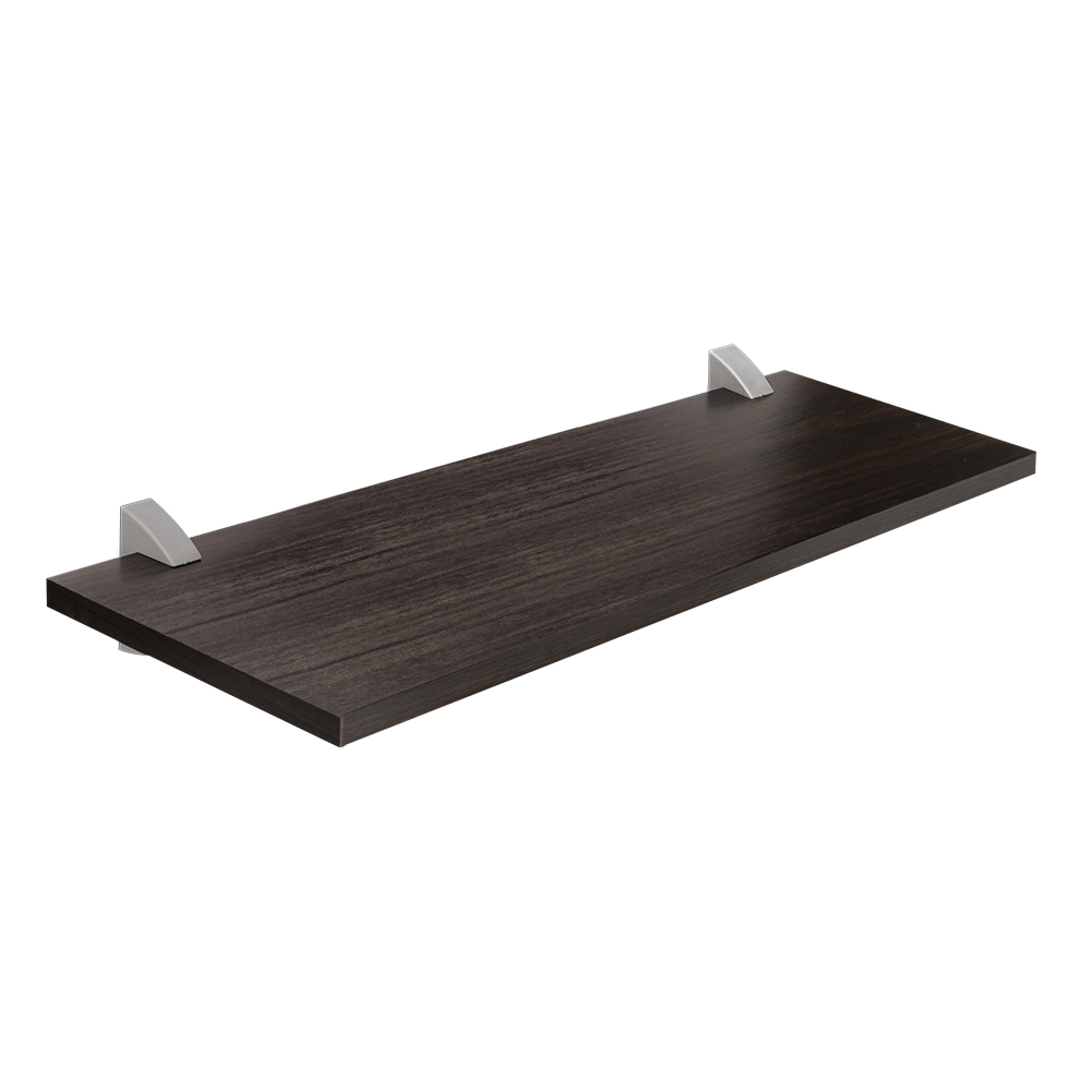 [F02014] Repisa Recta 1. 5x25x60cm Choco Con S Gris