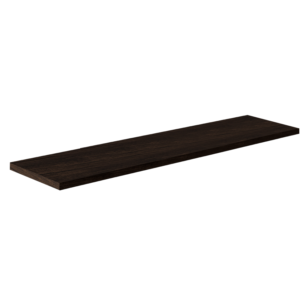 [F02068] Repisa Recta 1. 5x20x100cm Chocolate