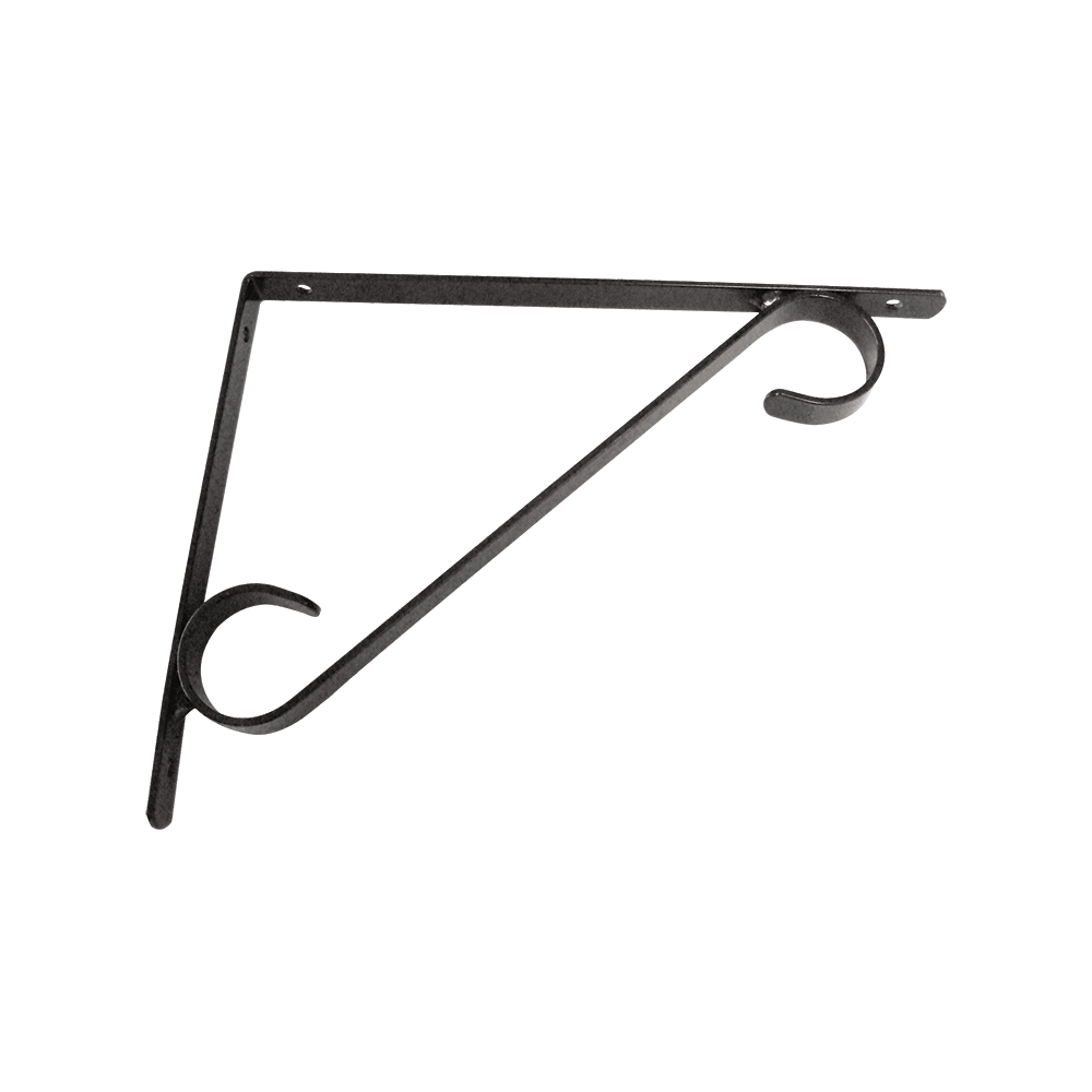 [F02306] Soporte D/pared Colonial 25cm Negro