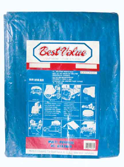 [F062436] Lona Plastica Con Ojetes 24'x 36'. Azul. 36' (7. 30mtsx11. 00)