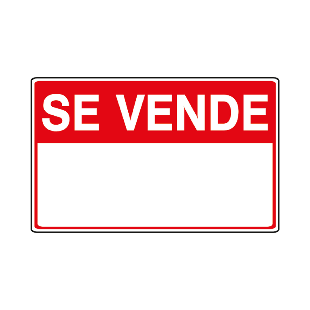 [F08135] Letrero (se Vende). Pvc Rígido. 40cm X25cm