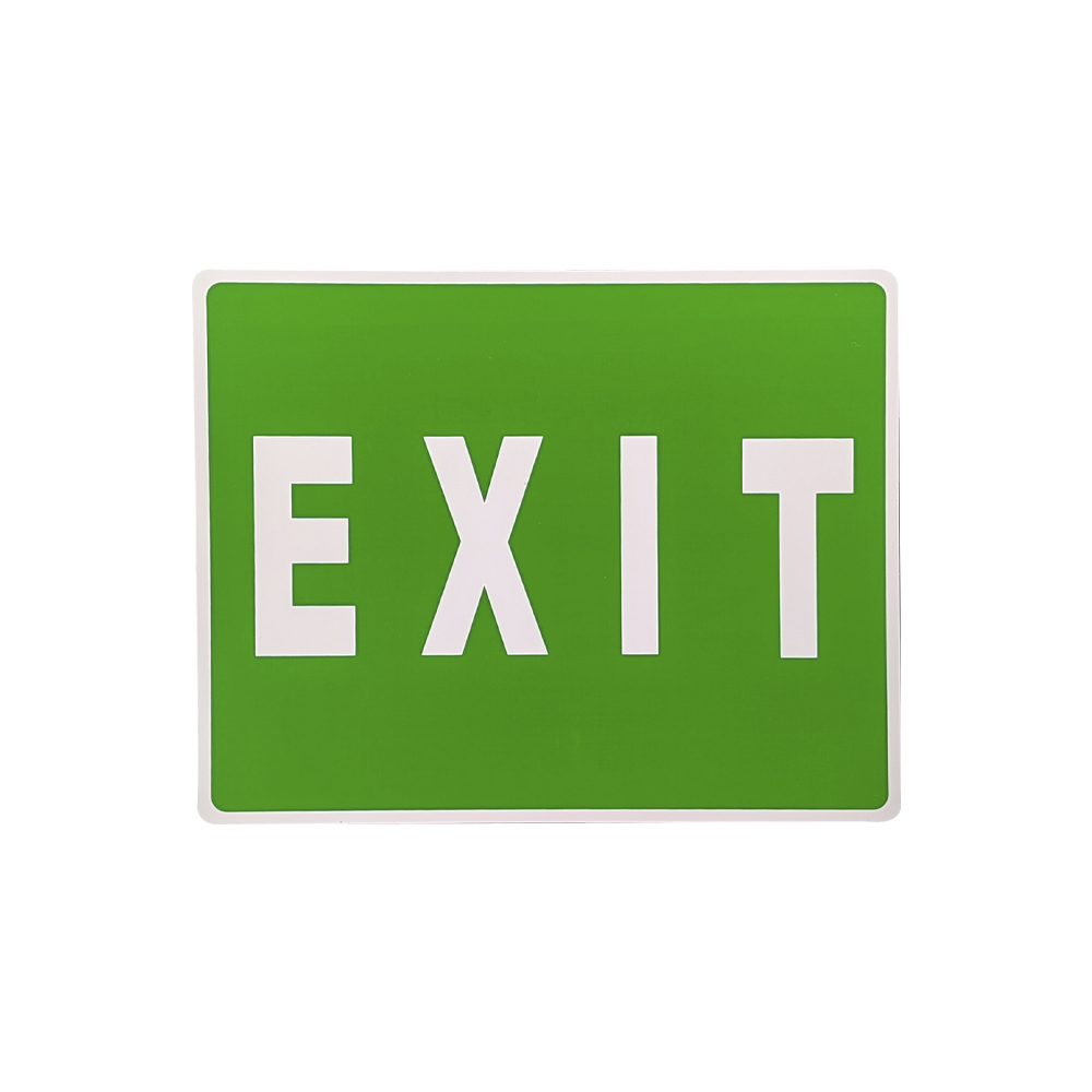 [F08200] Letrero De Informacion Exit. Verde-blanco. Exit