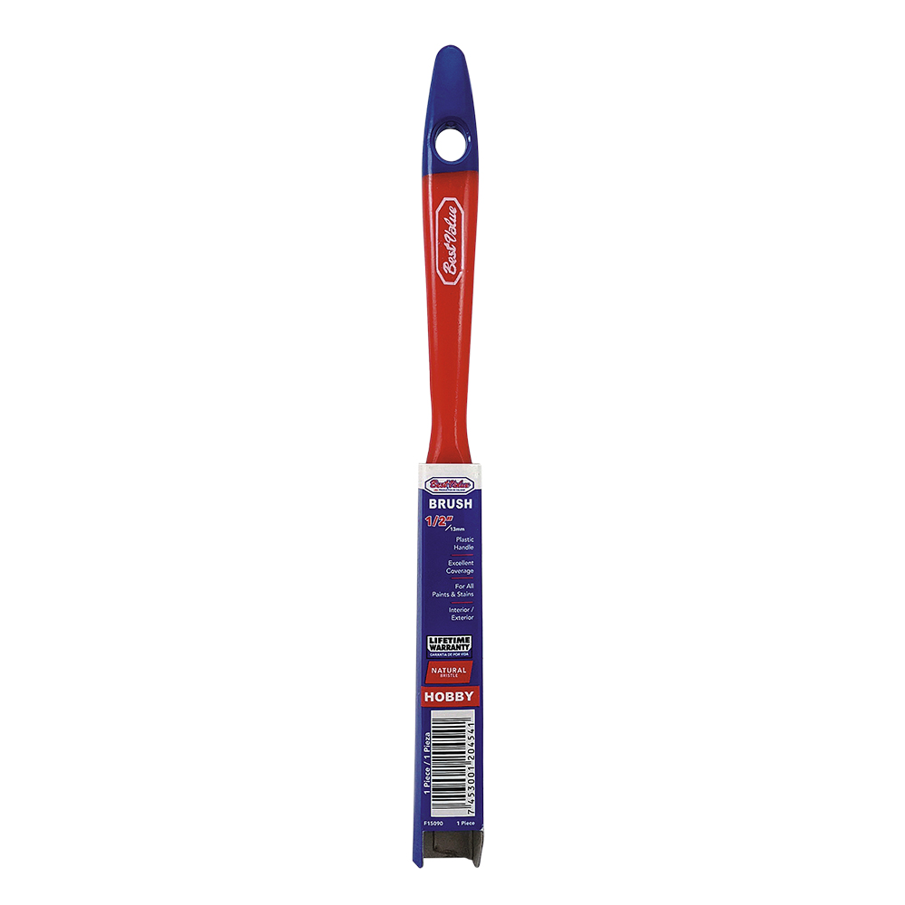 [F15090] Brocha Hobby 1/2 Cerda Natural M/plast. Natural.