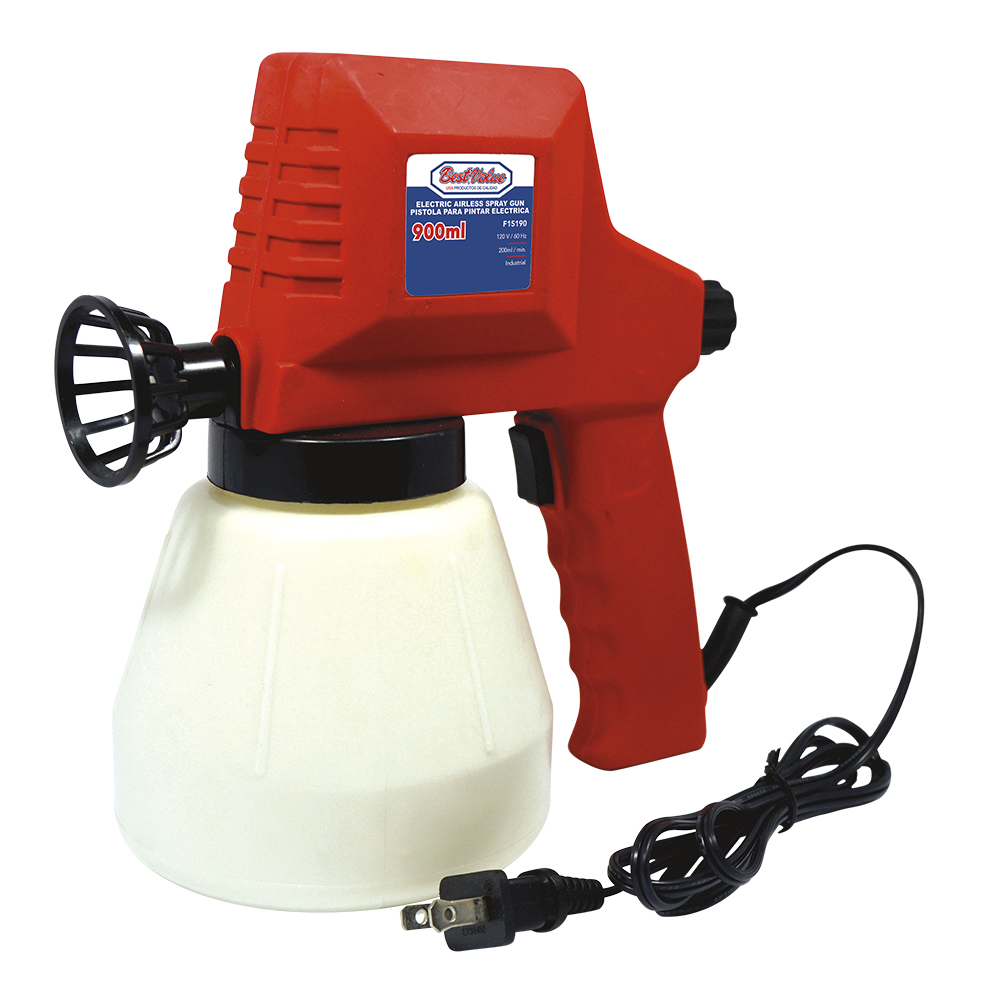 [F15190] Pistola Para Pintar Electrica. Rojo. 900ml. (en Spray)