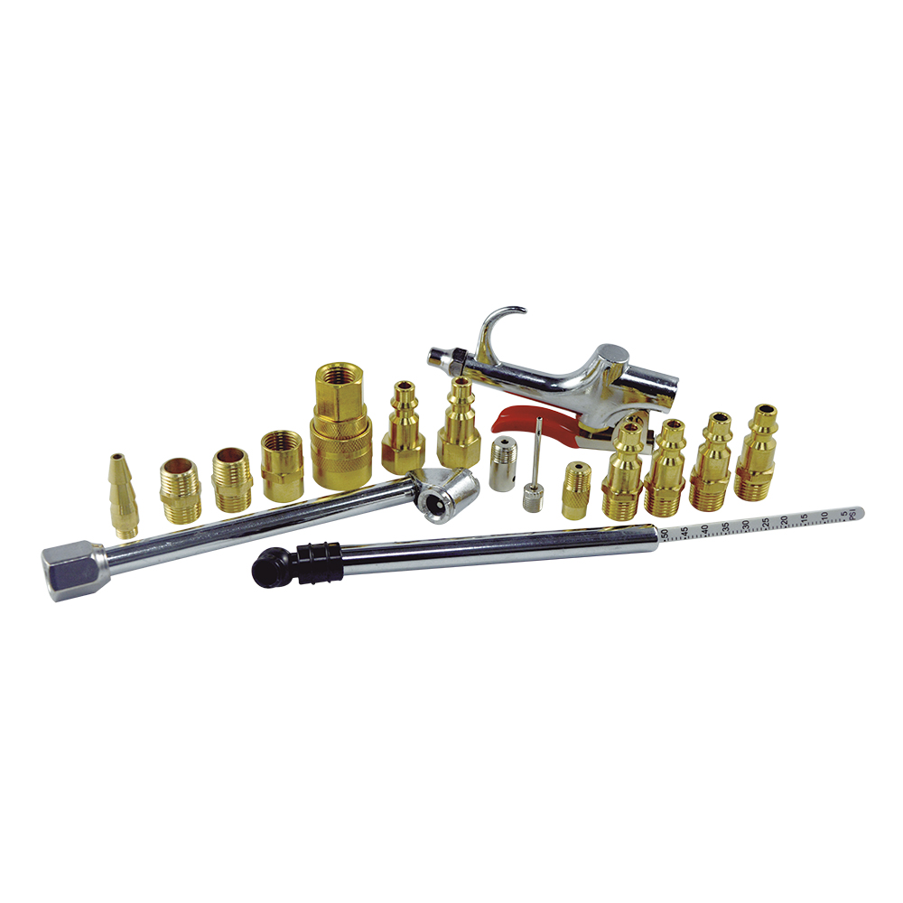 [F15217] Juego Accesorios Compresor 17pcs. Juego. 17 Pzas