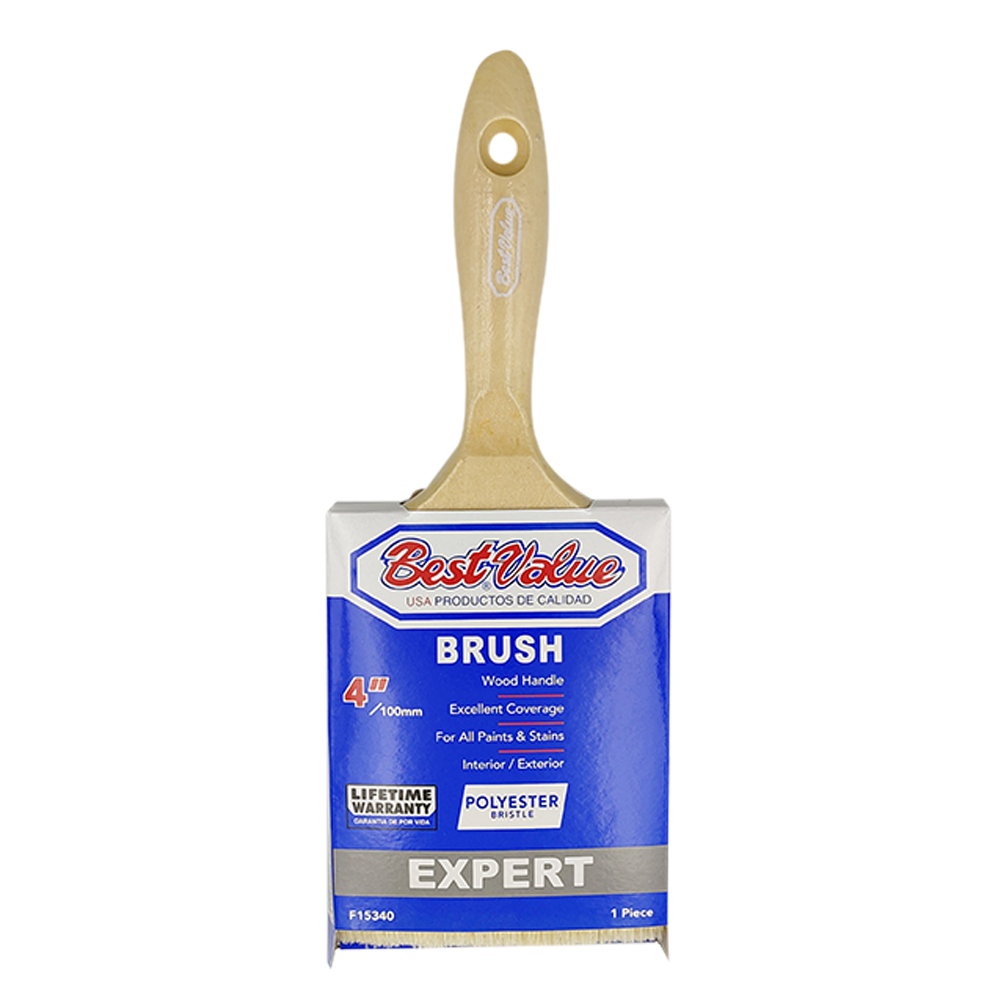 [F15340] Brocha Experto 4 Poliester M/mad. Cerdas De Poliester.