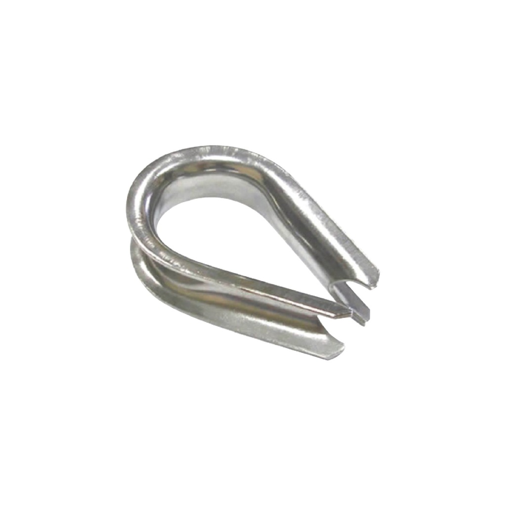 [F16177] Guardacabo De 1/4 (). Plateado. 1/4(6mm)