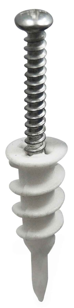 [F163106] Taco Para Gypsum 7/16x1-5/16 (10pcs)con Tor. Nylon. 11x33mm (7/16x 1-5/16)