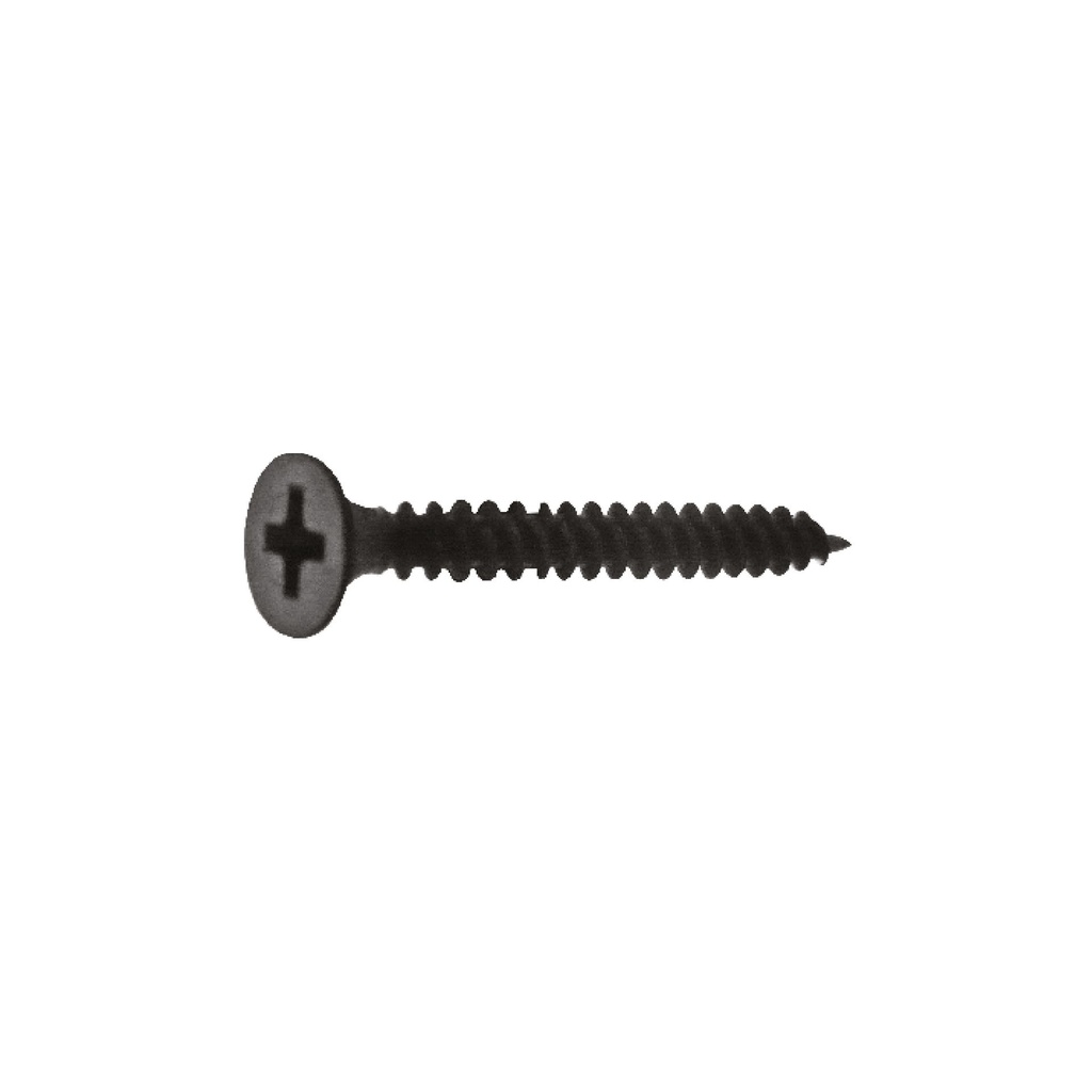 [F163116] Tornillo Para Gypsum Punta Fina 3. Negro. 3