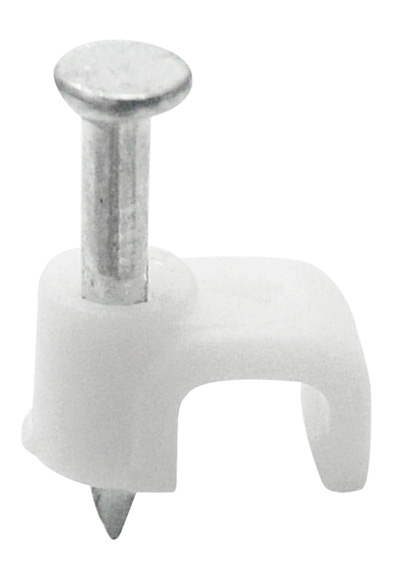 [F16410] Grapa Plastica Para Cable Plana. Polipropileno. 3/8(10mm)