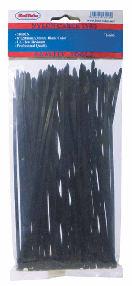 [F16610] Zuncho Plastico Negro De 14 X. Negro. X 4. 8mm