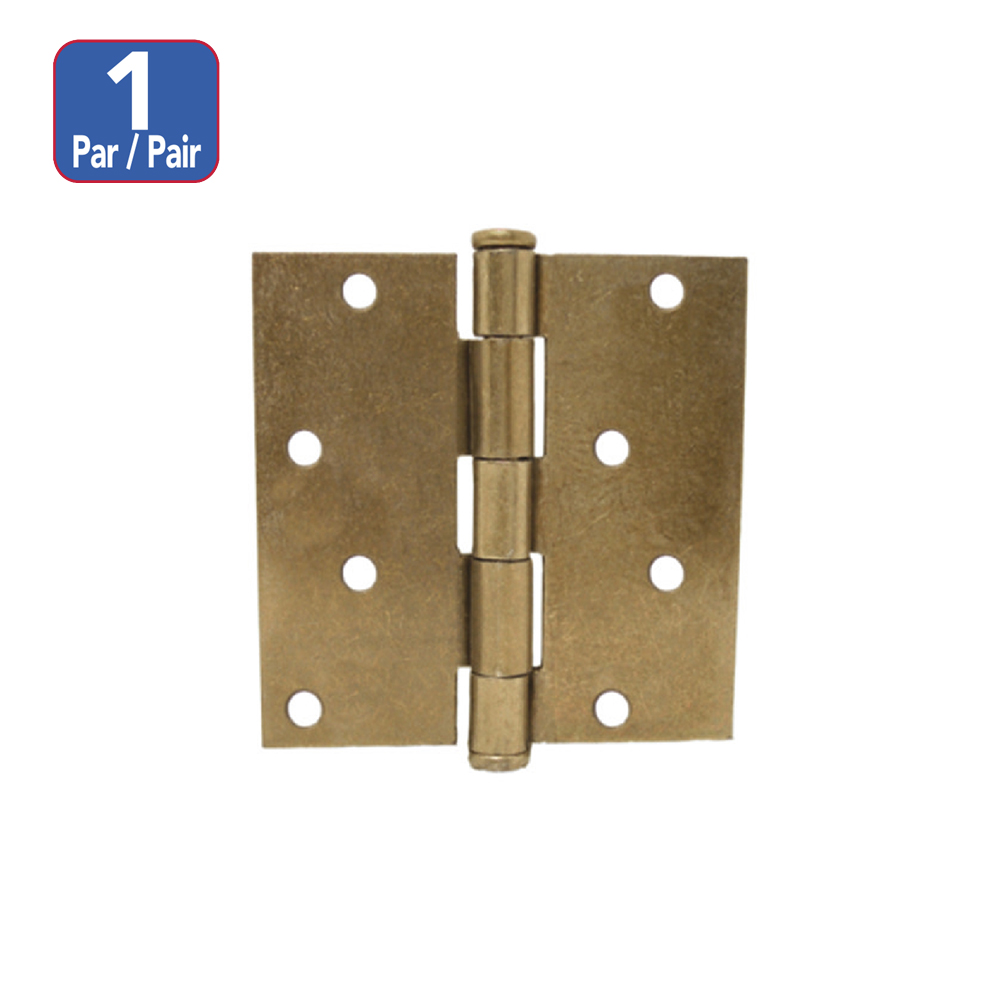 [F19A40] Bisagra Para Puerta A. Brass 4 X 4. Bronceado.