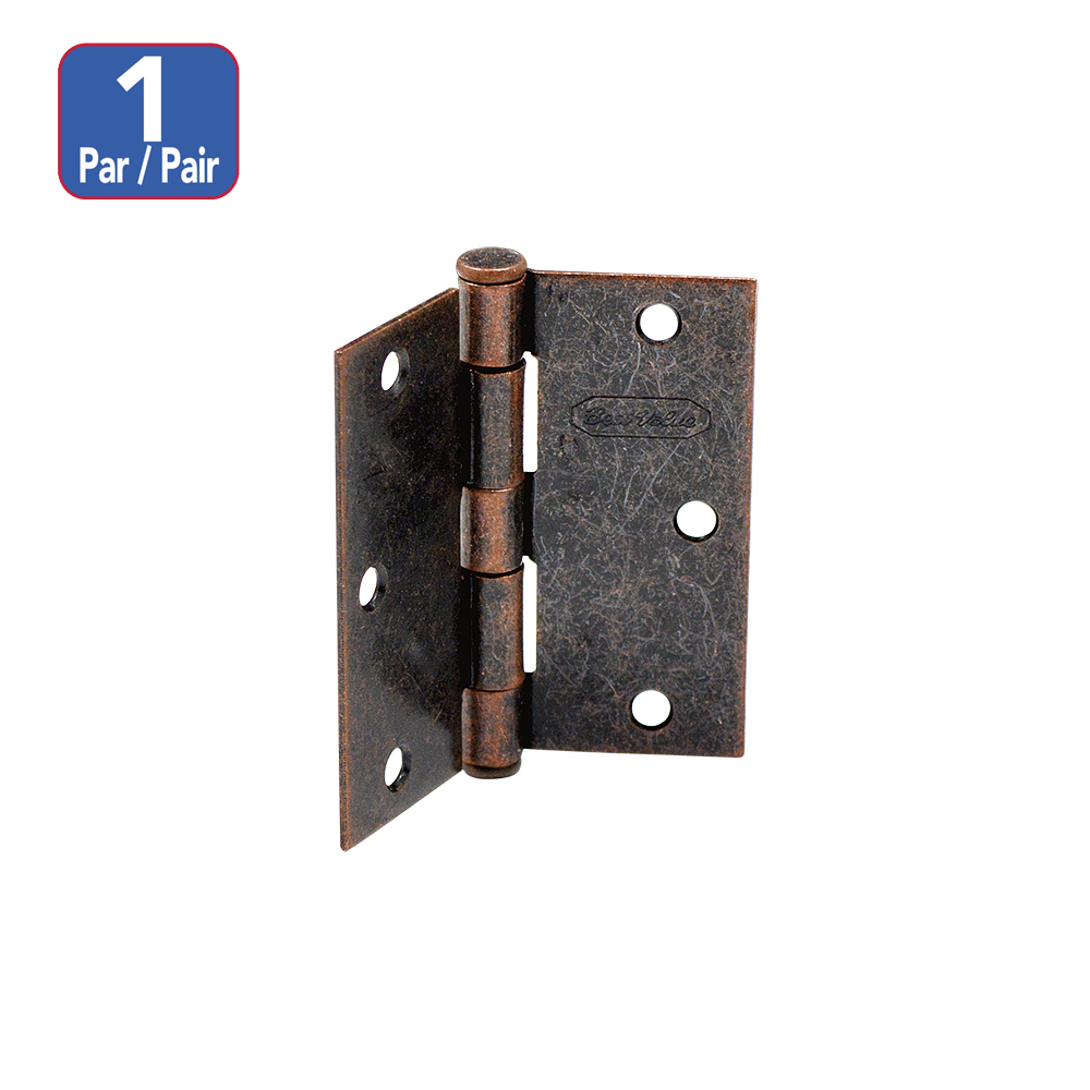 [F19C30] Bisagra Para Puerta A. Copper 3 X 3. Cobrizado.