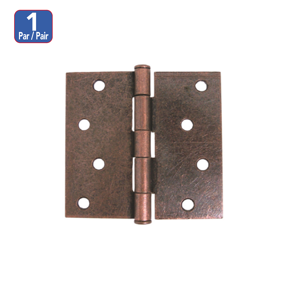 [F19C40] Bisagra Para Puerta A. Copper 4 X 4. Cobrizado.