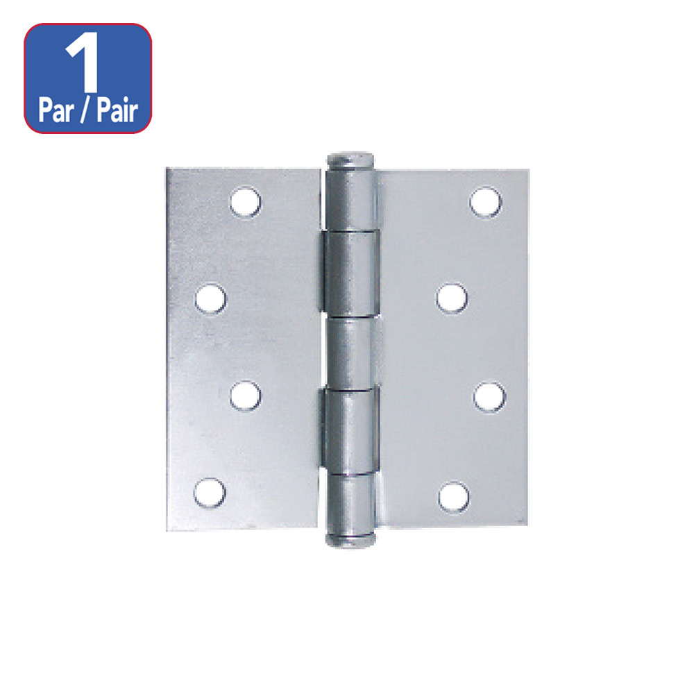 [F19P40] Bisagra Para Puerta Plateada 4 X 4. Plateado Niquelado.