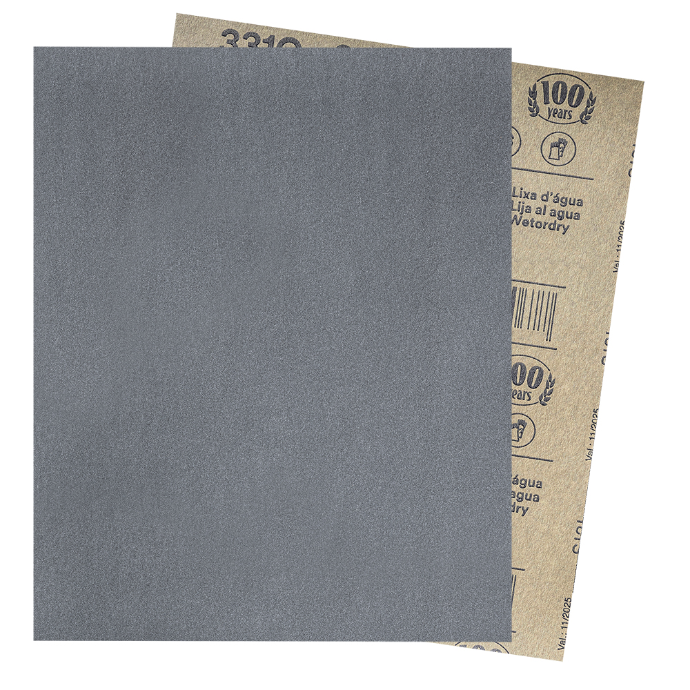 [F2910400] Lija 3m Para Agua #400 (50 Pliegos). Oxido De Aluminio. Gr 400