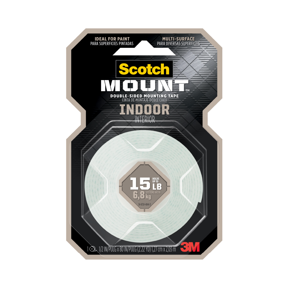[F2920101] Tape Doble Contacto 3m Espuma Blanca 1/2x2. 03m #110h. Blanco. 1/2 X 2.