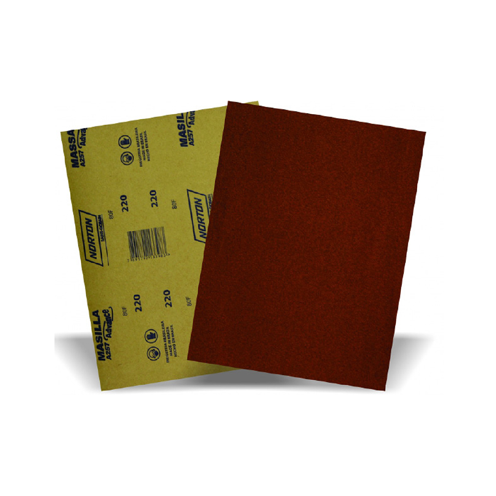 [F591060] Lija Norton Para Madera #60 (50 Pliegos). Óxido De Aluminio. Pliegos)