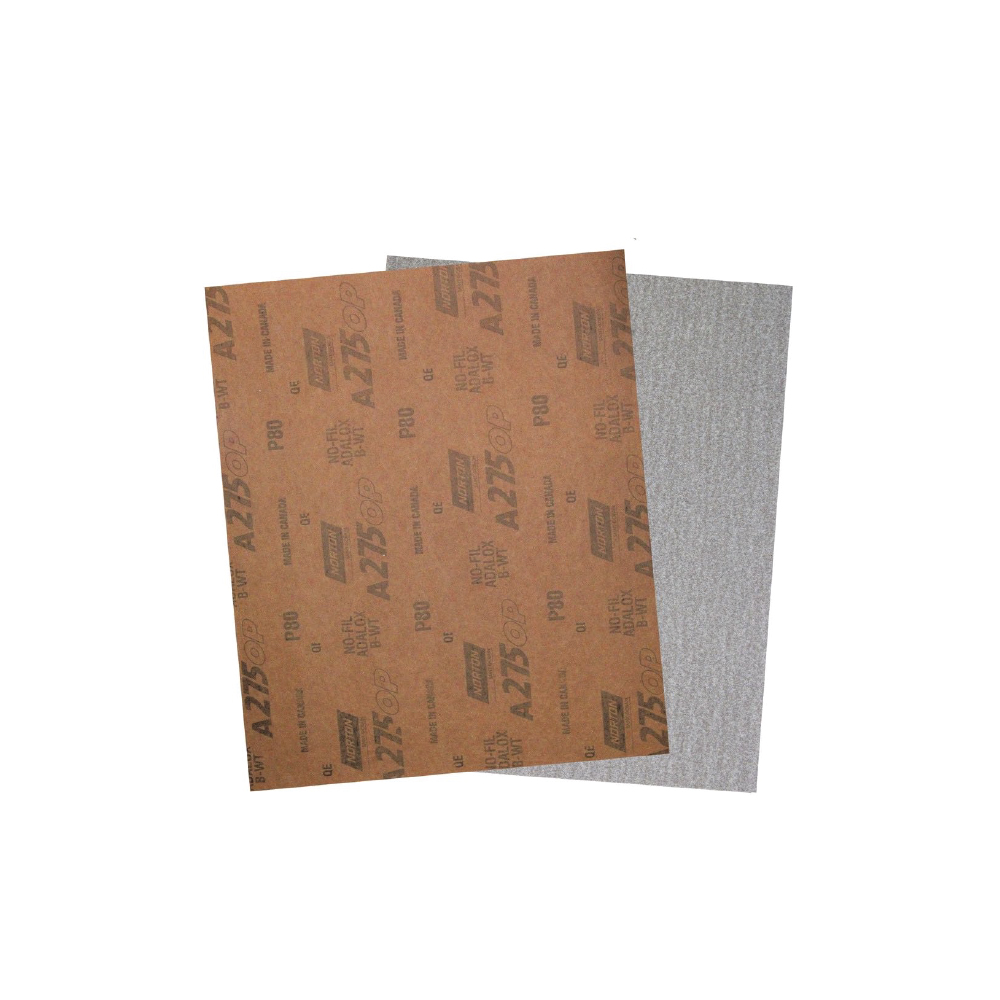 [F596080] Lija Norton En Seco #80 (50 Pliegos). Óxido De Aluminio. Pliegos)