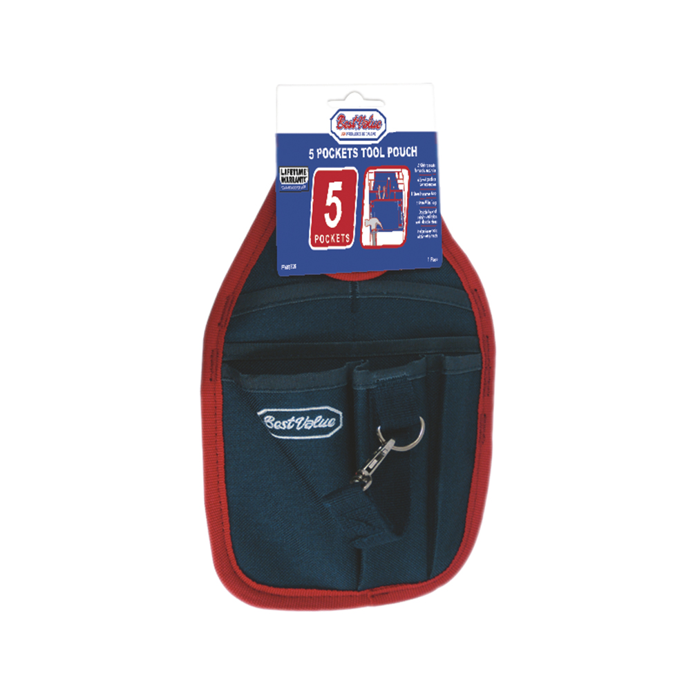 [F603305] Porta Herramientas 5 Bolsillos. Nylon. Bolsillos/ Pockets