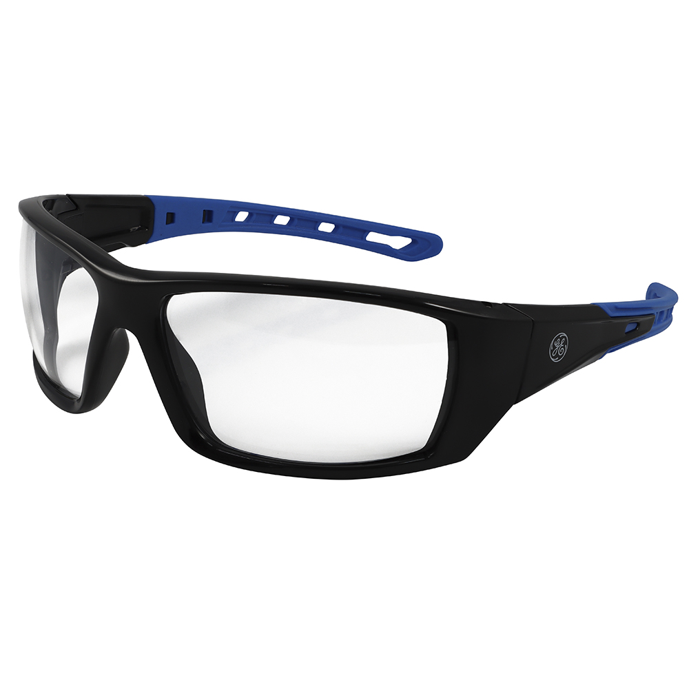 [GE104C] Lentes Seguridad Negro/azul Transp Ge.