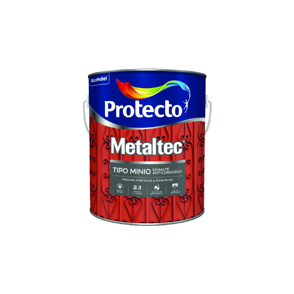 [A14186] Metaltec Tipo Minio Rojo Oxido 6563 1/4 Gl (0. 946l)