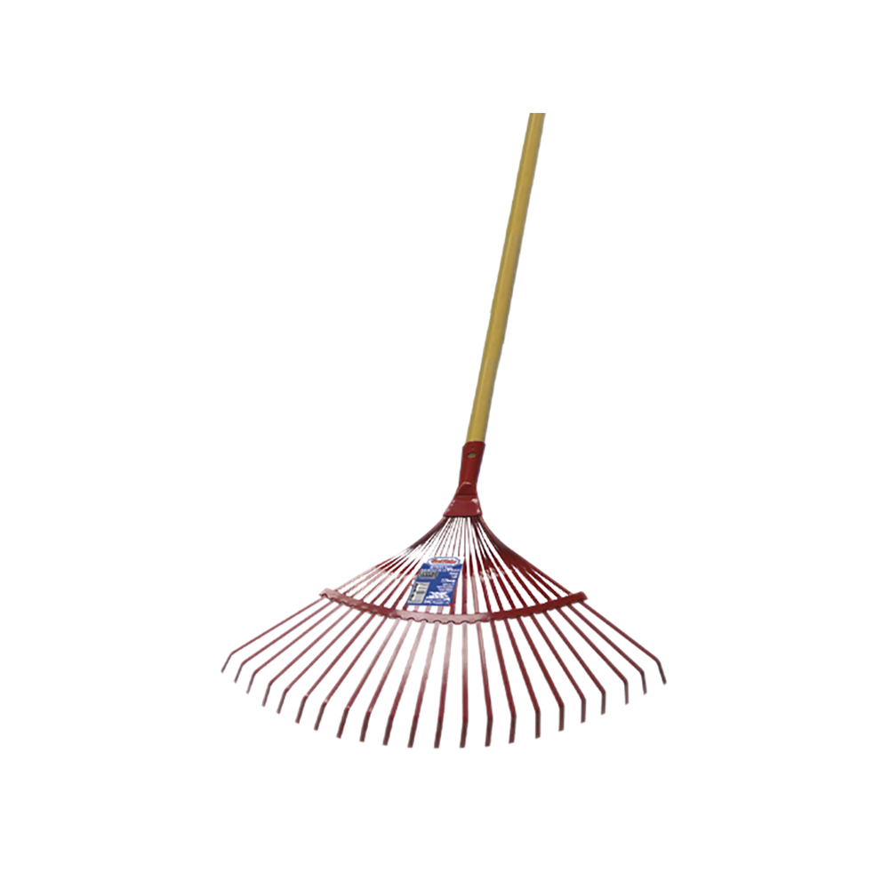 [H012216] Escobilla D/metal 22 Dts Con Mango. Rojo. 48 (120cm)