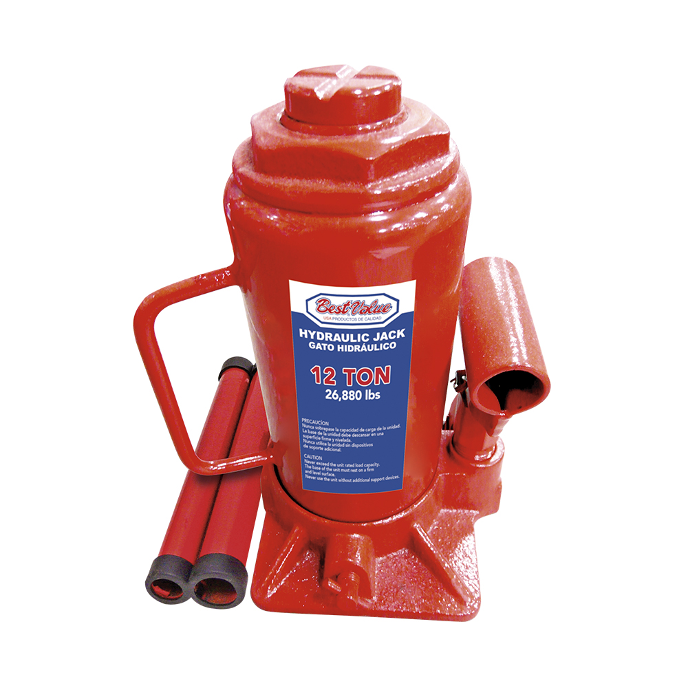 [H0130012] Gato Hidraulico 12 Ton. Rojo. Ton