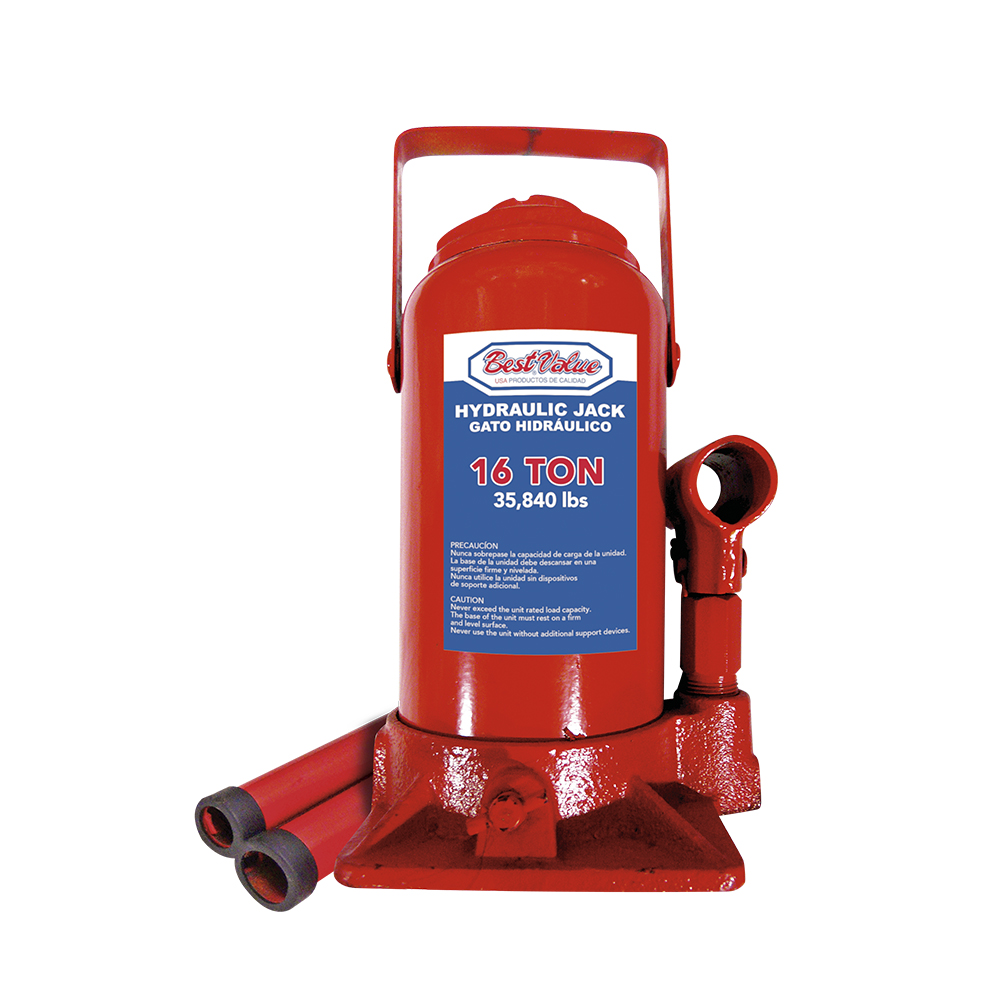 [H0130016] Gato Hidraulico 16 Ton. Rojo. Ton