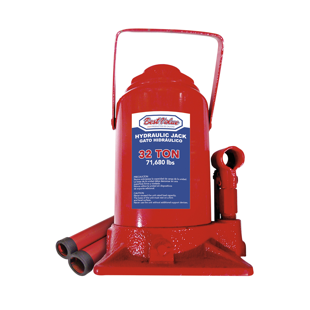 [H0130032] Gato Hidraulico 32 Ton. Rojo. Ton