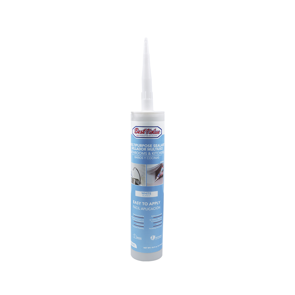 [A03108] Siliconizado Baños/cocinas Blanco. 9. 2oz / 280ml