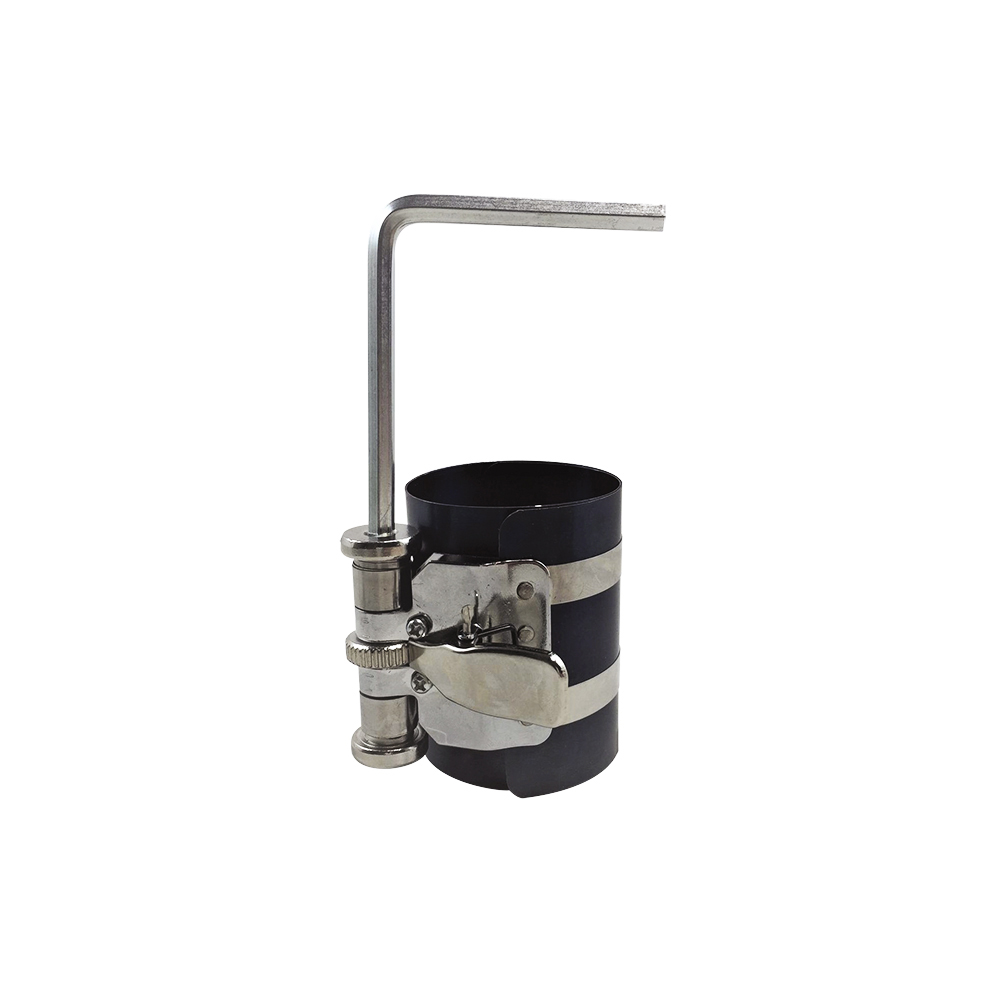 [H01501] Compresor Para Anillo D/piston Con Llave Hex. Negro/gris. 3(77mm)