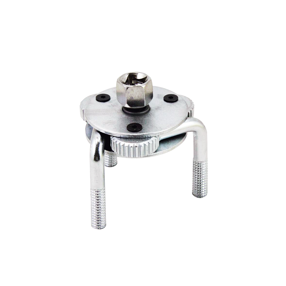 [H01518] Llave Dos-vias Para Filtro D/aceite Acero Cromo. Gris. 2-1/2()- 4-3/4(121mm)