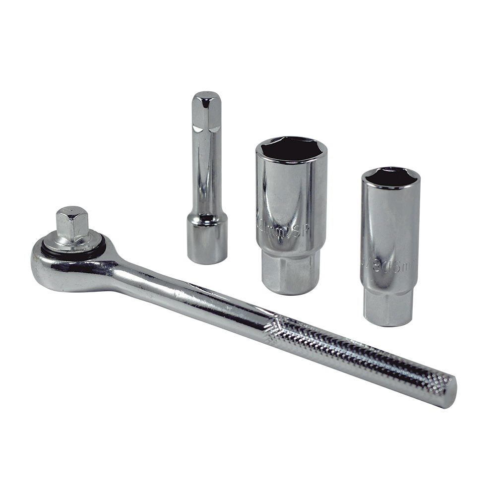 [H0181340] Juego Socket Para Bujias 4 Pcs