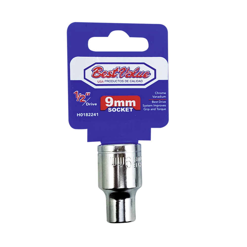 [H0182241] Socket 1/2. Cromo Vanadio. 9mm