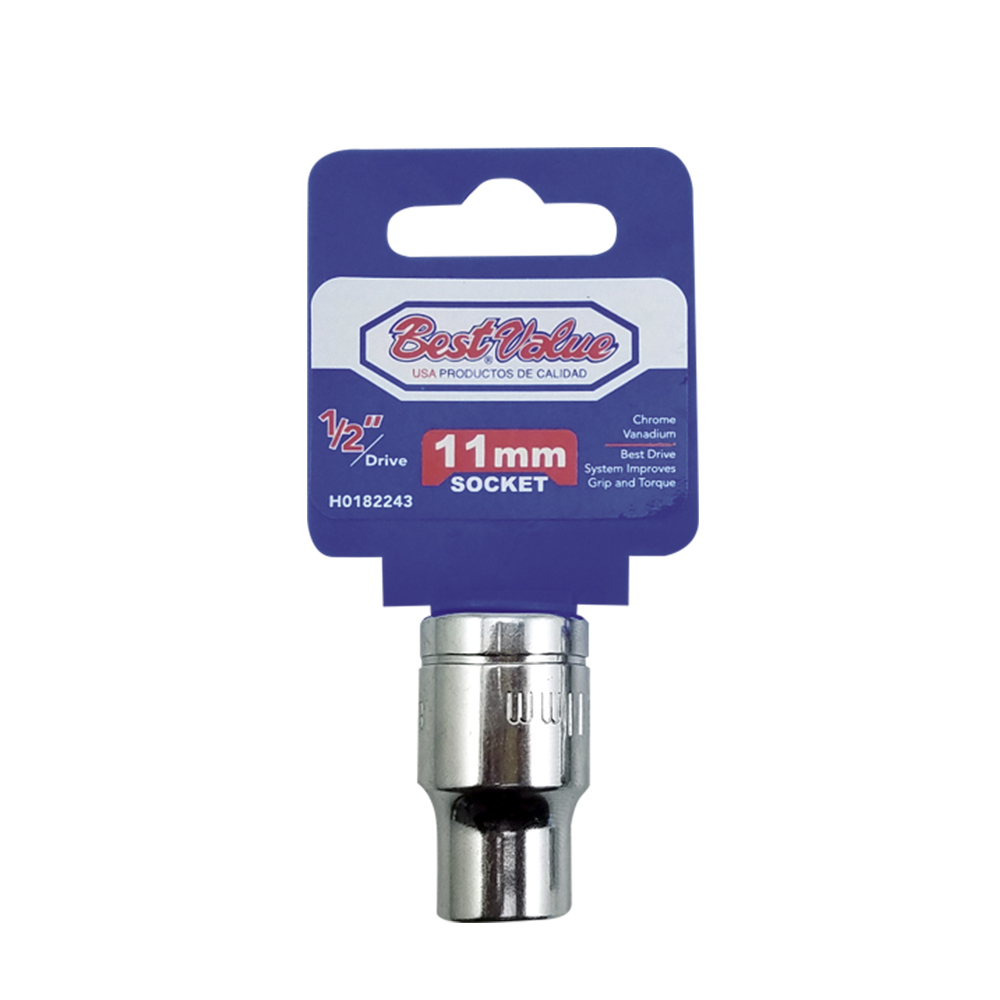[H0182243] Socket 1/2. Cromo Vanadio. 11mm