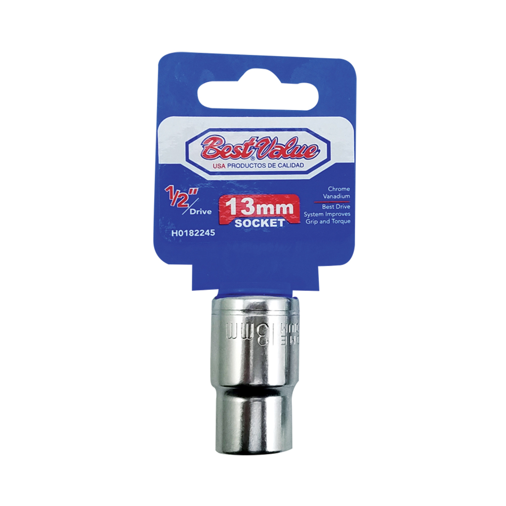 [H0182245] Socket 1/2. Cromo Vanadio. 13mm