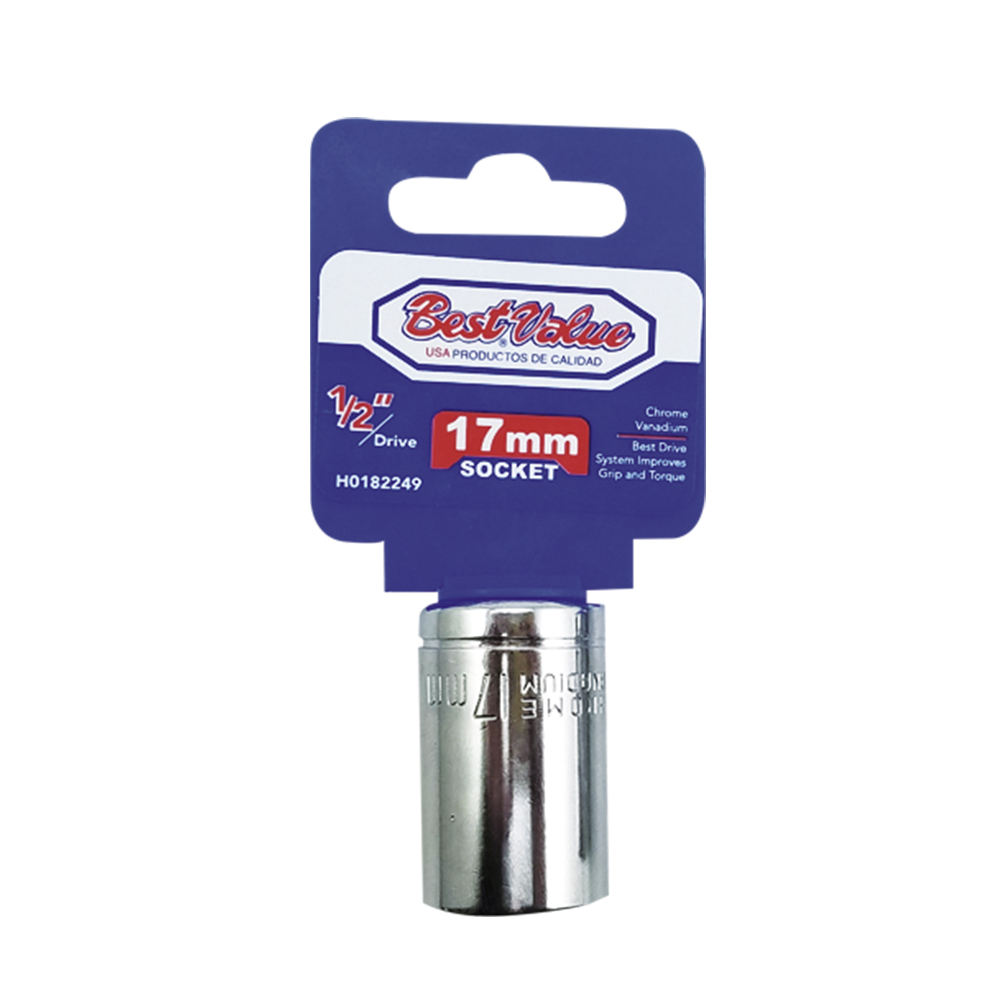 [H0182249] Socket 1/2. Cromo Vanadio. 17mm