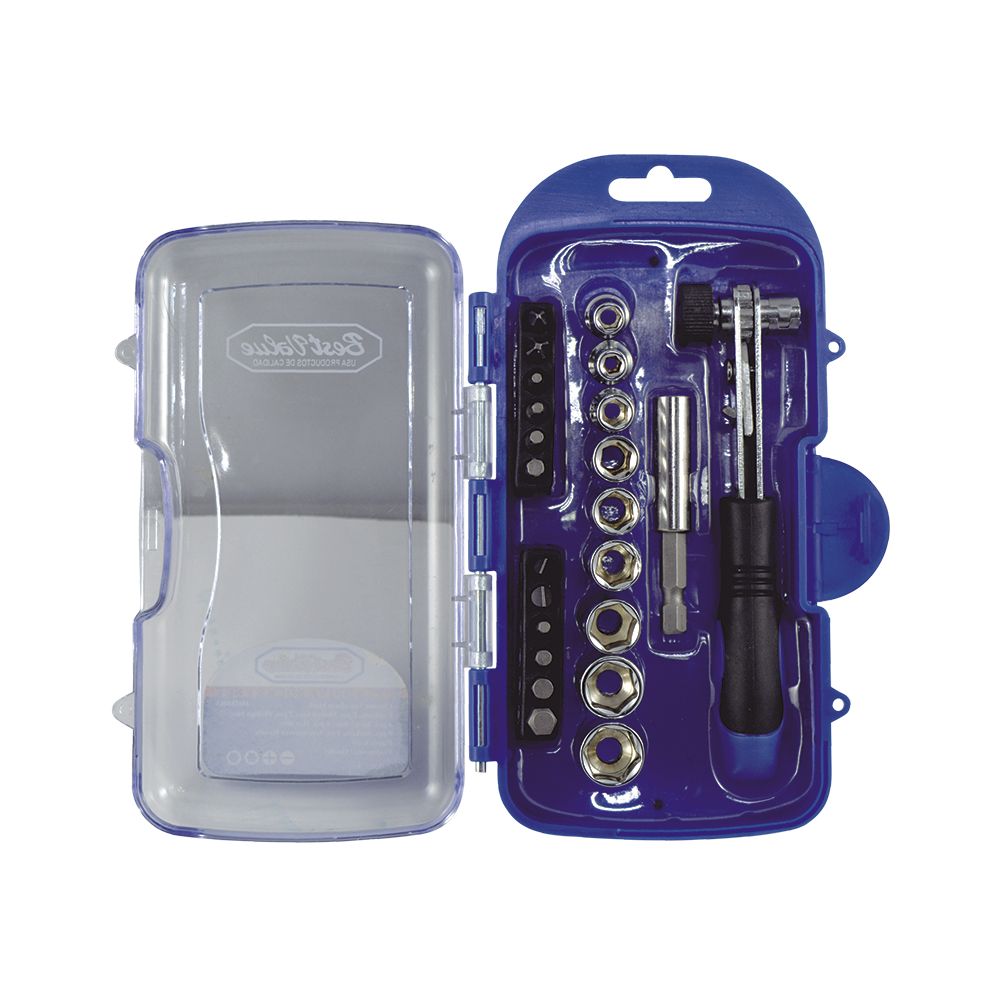 [H0183003] Juego Socket/puntas Bestvalue 22 Pcs