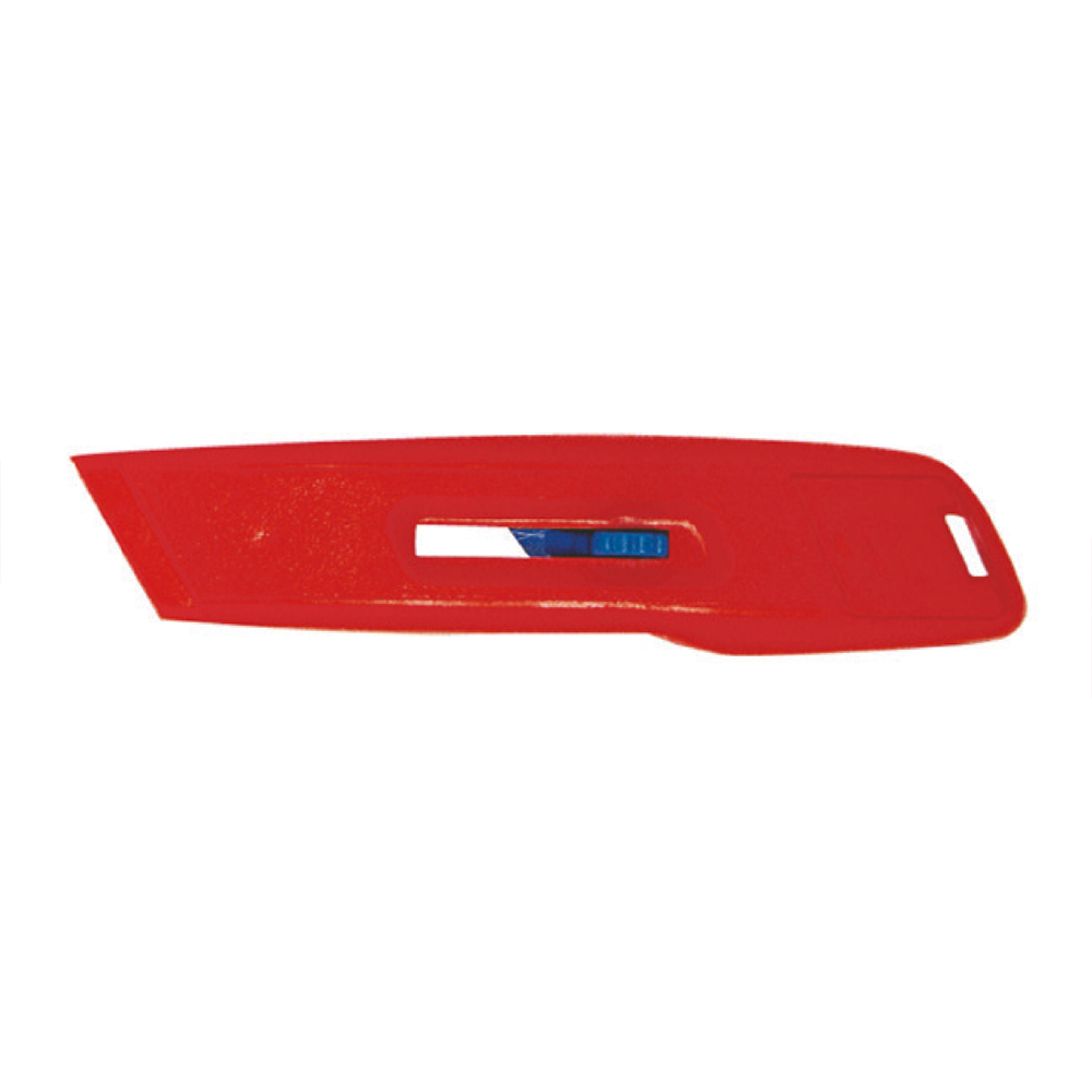 [H01952] Cuchilla Utilidad Plastica Retractable. Rojo. 6 X 11/16