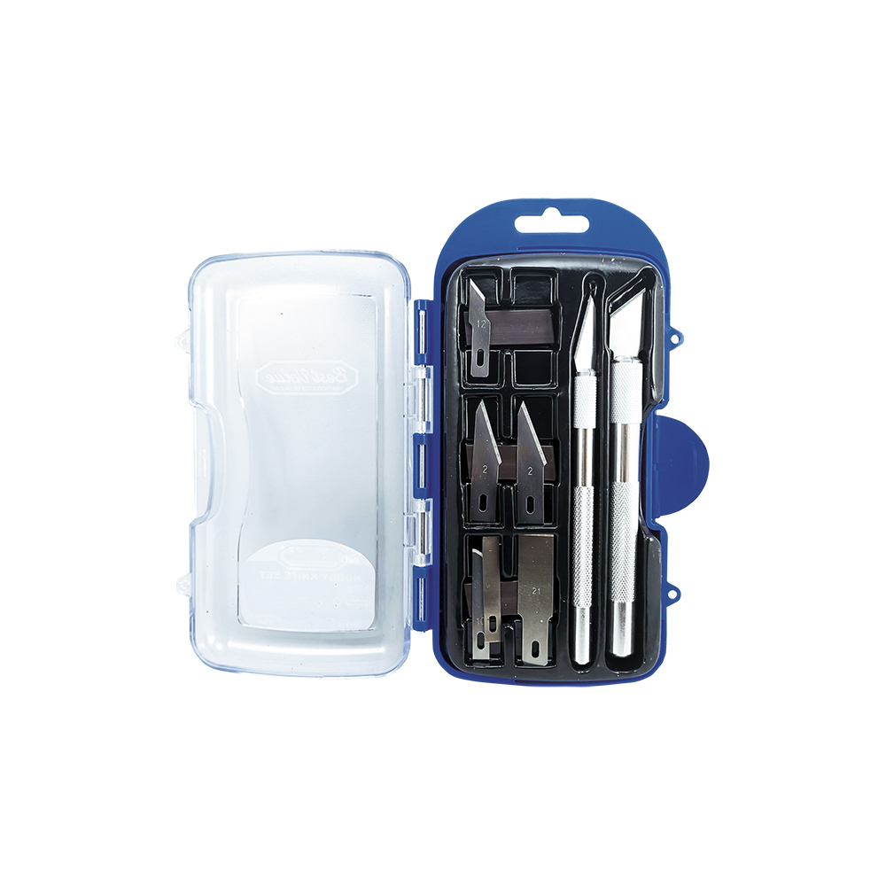 [H01970] Juego Cuchilla Hobby 8 Pcs. Azul. Pzas