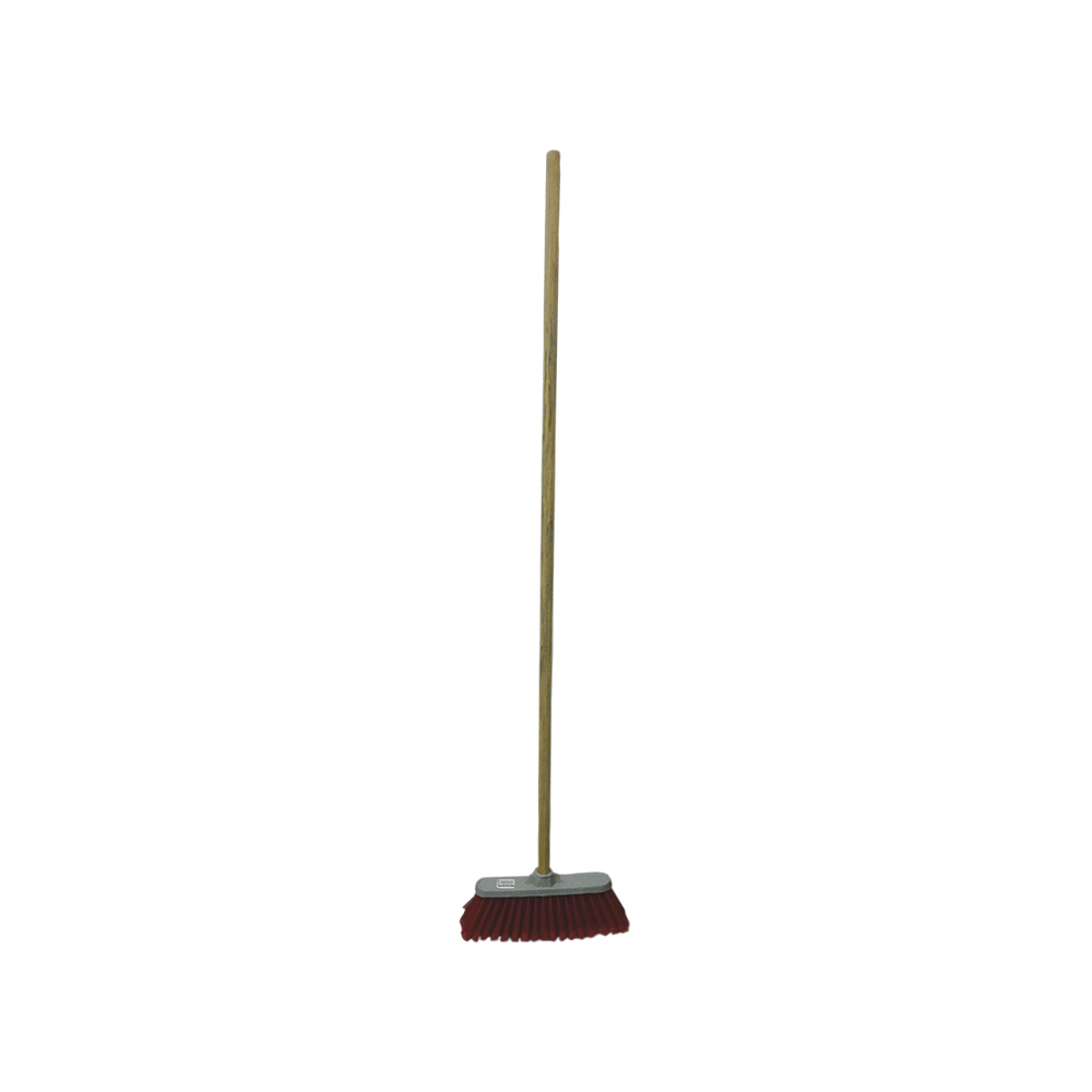 [H02029] Escoba Hogareña #1. Mango De Madera. #1 7/8 X 48