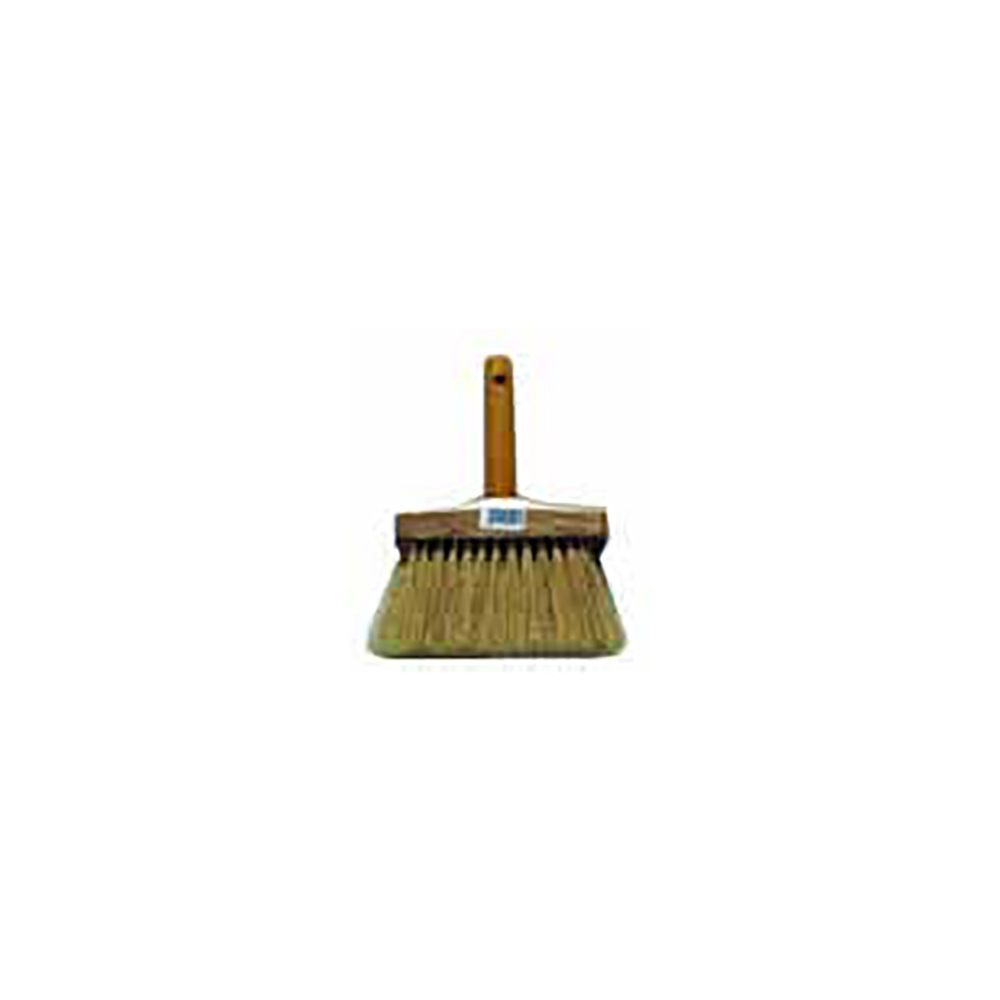 [H02039] Brocha Para Albañil 7 (#2). Mango De Madera. #2