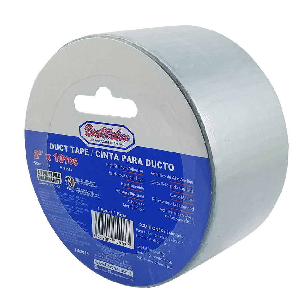 [H03015] Tape De Ducto 2 (10 Yds). Gris. 2x10yds