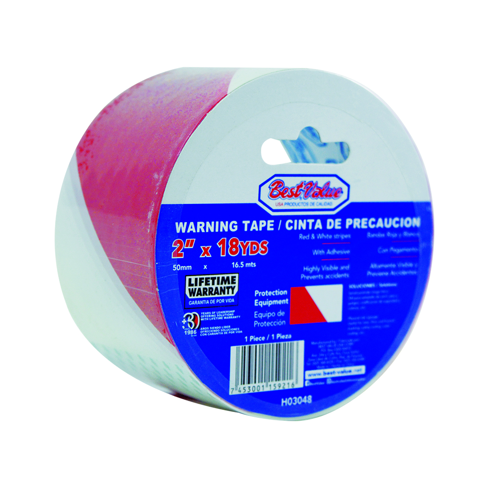 [H03048] Cinta D/precaucion Rojo/bla 2 18yds. Naranja Y Blanco. 2(50mm) X 18 Yds (16. 5mts)