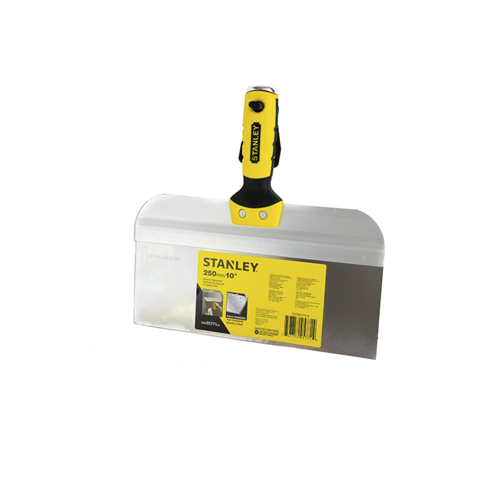 [H0405771] Espatula Stanley De 10 Mango Amarillo. Acero Inoxidable.