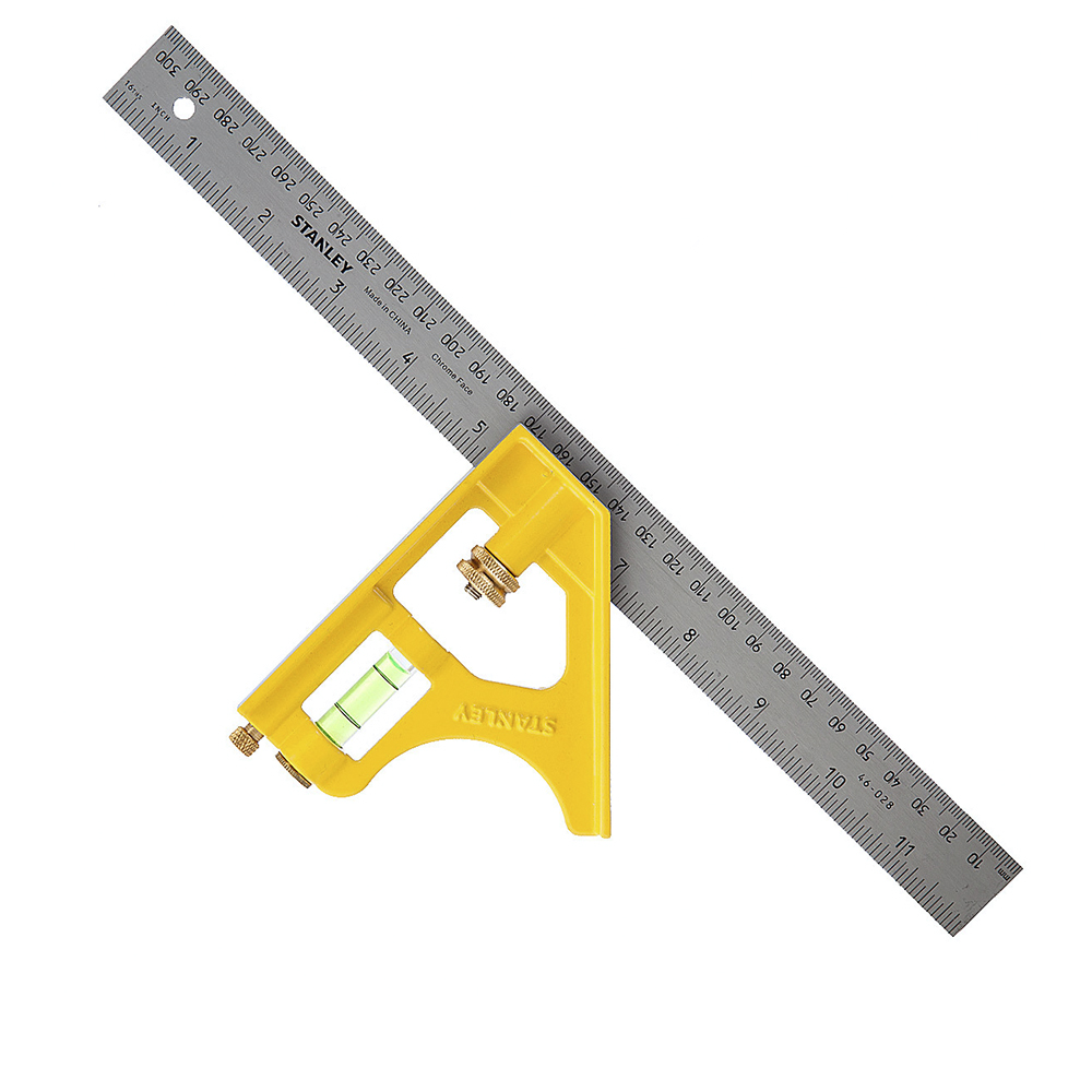 [H0446028] Escuadra Combinacion Profesional Stanley T/m 12. Mango De Metal. 16 (407 Mm)